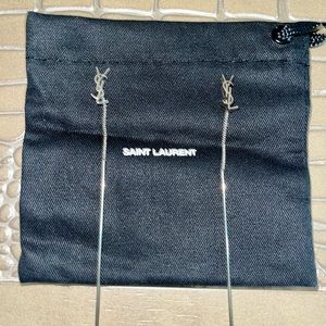 Saint Laurent Cassandre Threaded Earrings